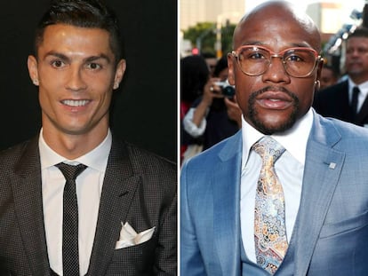 Cristiano Ronaldo y Floyd Mayweather.