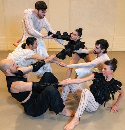 Trish Brown Company dancer in a rehearsal of 'Let’s Talk About Bleeding.' 