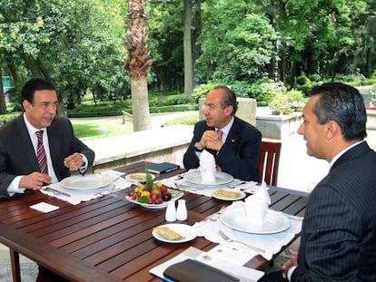 Humberto Moreira y Felipe Calderón en una reunión celebrada en 2011.