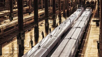 La estación de Atocha, Madrid.