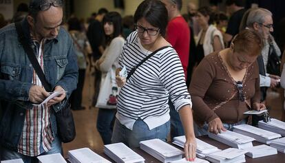 Colegio electoral en las autonómicas de 2015.