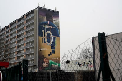 Un mural de Mbappé en Bondy