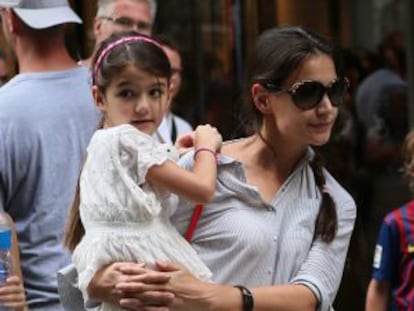 Katie Holmes y Suri Cruise en Nueva York.