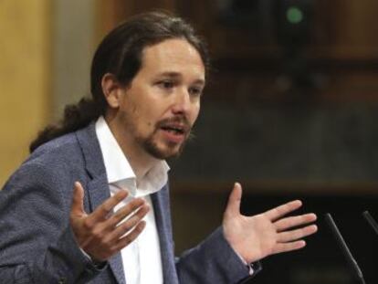 El líder de Podemos propone un referéndum de independencia en Cataluña y que la Constitución reconozca la  plurinacionalidad  de España
