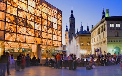 Museo del Foro, en la plaza de la Seo de Zaragoza.