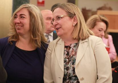 Lucía Molares, directora general de Sepes e Irene Garrido, presidenta del ICO.