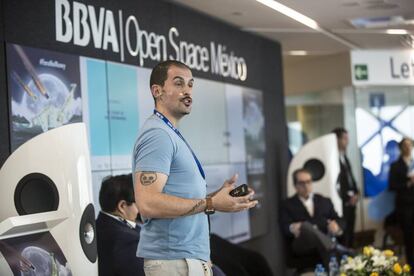 Daniel Granatta habla durante su participación en el evento, patrocinado por VISA y BBVA.