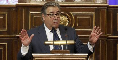 El ministro del Interior, Juan Ignacio Zoido, el pasado 12 de abril en el Senado.