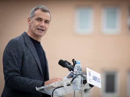 Toni Canto during electoral event for Madrid election in Madrid on Tuesday, 27 April 2021. GTRES Jesus Briones