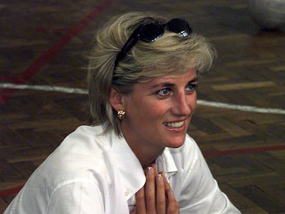 Diana de Gales, en Bosnia el 9 de agosto de 1997.