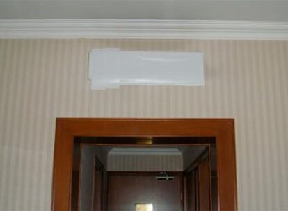 Las ventilaciones selladas (habitación y baño) en el hotel Guomen de Pekín