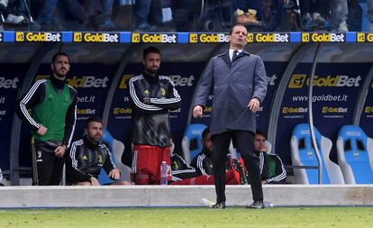 Massimiliano Allegri, durante el partido ante el SPAL.