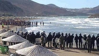 Playa en Alhucemas (Marruecos)