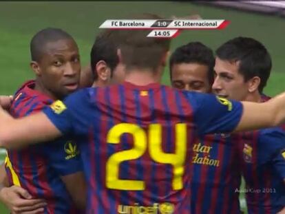 Copa Audi: BARCELONA, 2 -INTERNACIONAL DE PORTO ALEGRE, 2