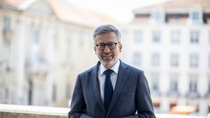 Carlos Moedas, alcalde de Lisboa, en el balcón de los Paços do Concelho el pasado 24 de junio.