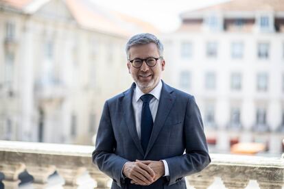 Carlos Moedas, alcalde de Lisboa, en el balcón de los Paços do Concelho el pasado 24 de junio.