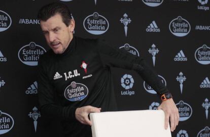 Juan Carlos Unzué, entrenador del Celta