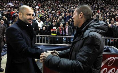 Guardiola y Simeone en 2012.