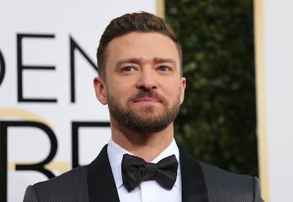 Justin Timberlake, en los Globos de Oro de este mes de enero.