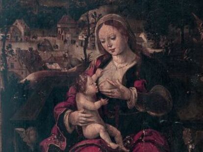 &#039;Virgen de la leche&#039;, de la Escuela Flamenca (siglo XVI).