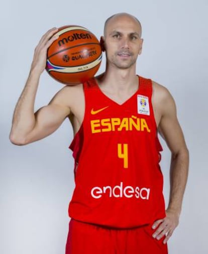 Albert Oliver, con la selección española