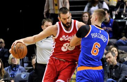 Marc Gasol y Porzingis.