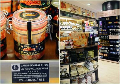 Cangrejo real ruso, a la venta en Peña Delicatessen  de Madrid
