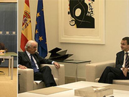 Zapatero pide un "esfuerzo adicional" a los banqueros
