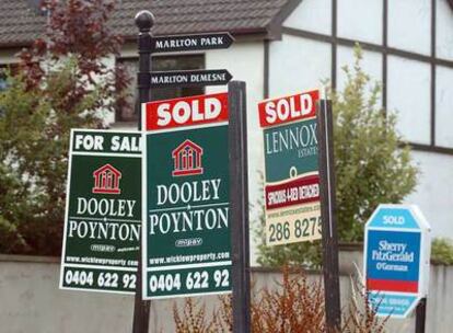 Casas a la venta en Wicklow, al sur de Dublín. Los precios llevan un año y medio bajando.