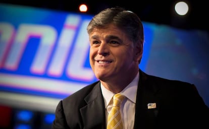 Sean Hannity, en los estudios de Fox News en Nueva York