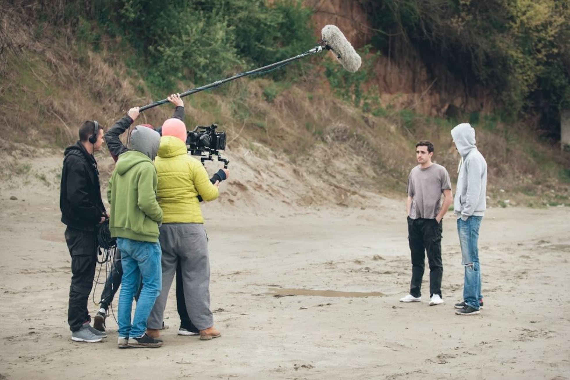 Un rodaje en Álava.