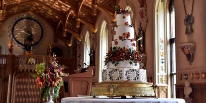 La tarta creada por Sophie Cabot para la boda de Eugenia de York y Jack Brooksbank.