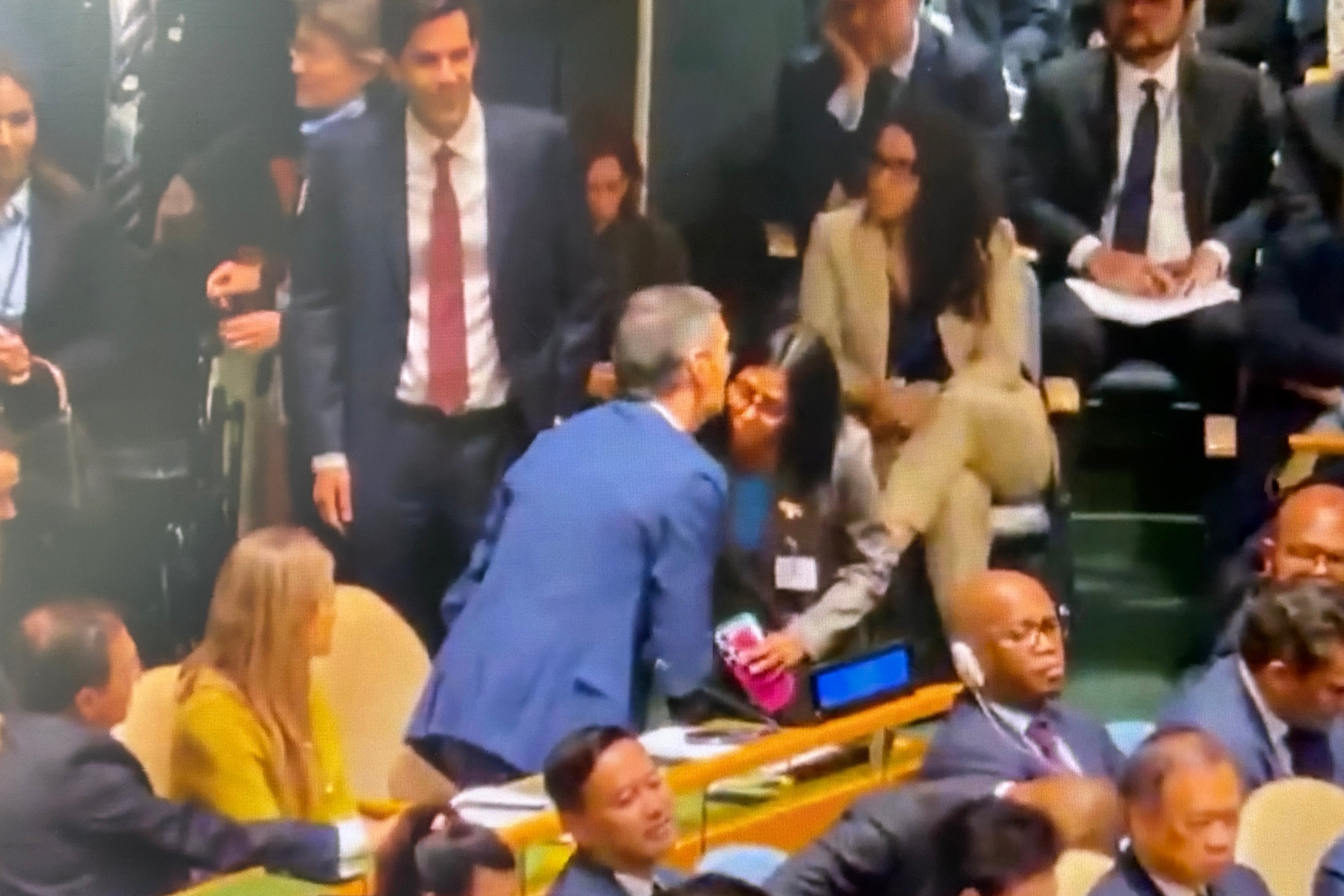 Pedro Sánchez y Delcy Rodríguez se reúnen en la ONU para discutir el futuro de Venezuela