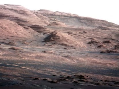 El monte Sharp fotografiado por el robot &#039;Curiosity&#039;.