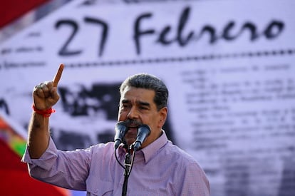 Nicolás Maduro en un acto conmemorativo del ‘Caracazo', el 27 de febrero en Caracas.