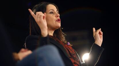 Inés Arrimadas, durante un acto en Málaga.