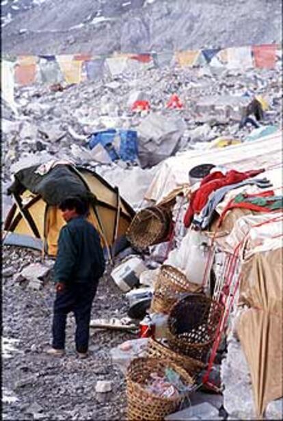 Campamento base en el Everest.