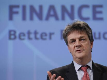 El británico y comisario Europeo, Jonathan Hill.