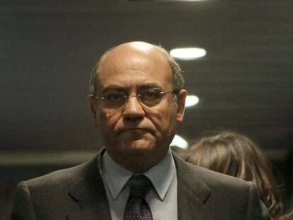 El presidente de la CEOE, Gerardo Díaz Ferrán, en febrero pasado.