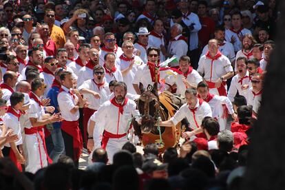 La fiesta de los Caballos del Vino, en Caravaca de la Cruz (Región de Murcia).