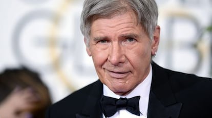 Harrison Ford en la gala de los Globos de Oro en Beverly Hills, California.