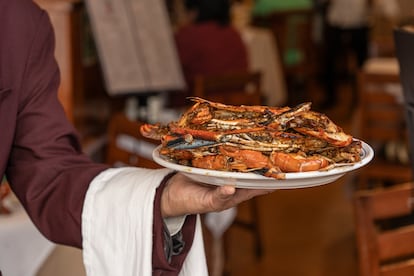 Los langostinos del restaurante El Danubio