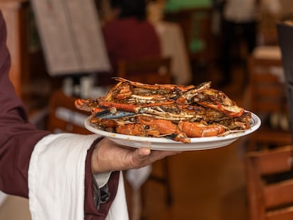 Los langostinos del restaurante El Danubio