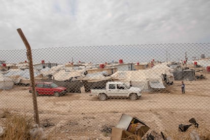 Vistas sobre el campo de Al Hol en el noreste de Siria.