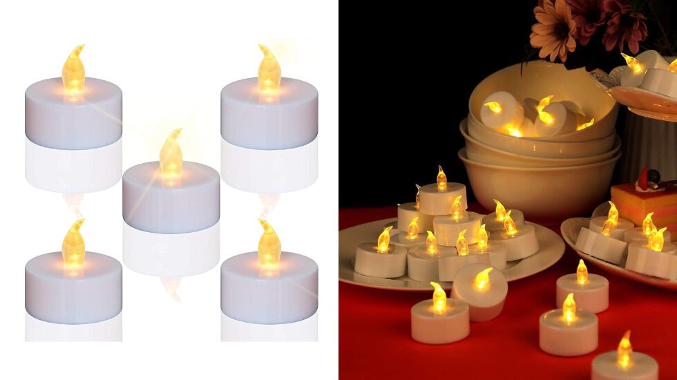 Redondas y con tamaño mini: así son estas velas de led.