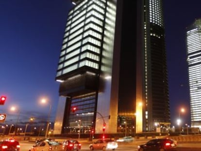 Las Cuatro Torres del Paseo de la Castellana de Madrid.