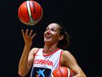 Laia Palau, en un entrenamiento con la selección. FEB