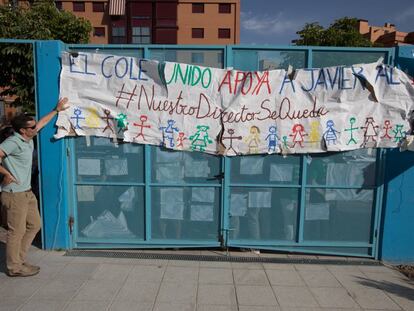 Colegio público Blas de Lezo, en Las Tablas. Javier Montellano no continuará como director del colegio después de que su proyecto educativo para Primaria no pasara el tribunal que cada cuatro años evalúa los programas de cada centro.