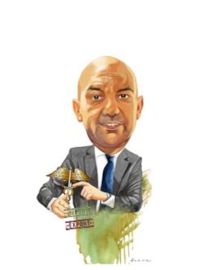 Caricatura del secretario de Estado de Comercio, Jaime García-Legaz.