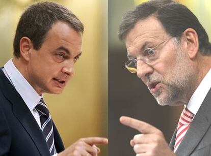 Los desencuentros de Rajoy y Zapatero en el debate